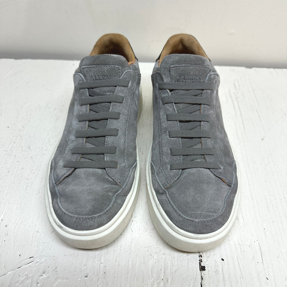Allen Edmonds Oliver Men's Slip On Stretch Lace Grey Suede Sneakers 7 D‎ - Picture 3 of 11